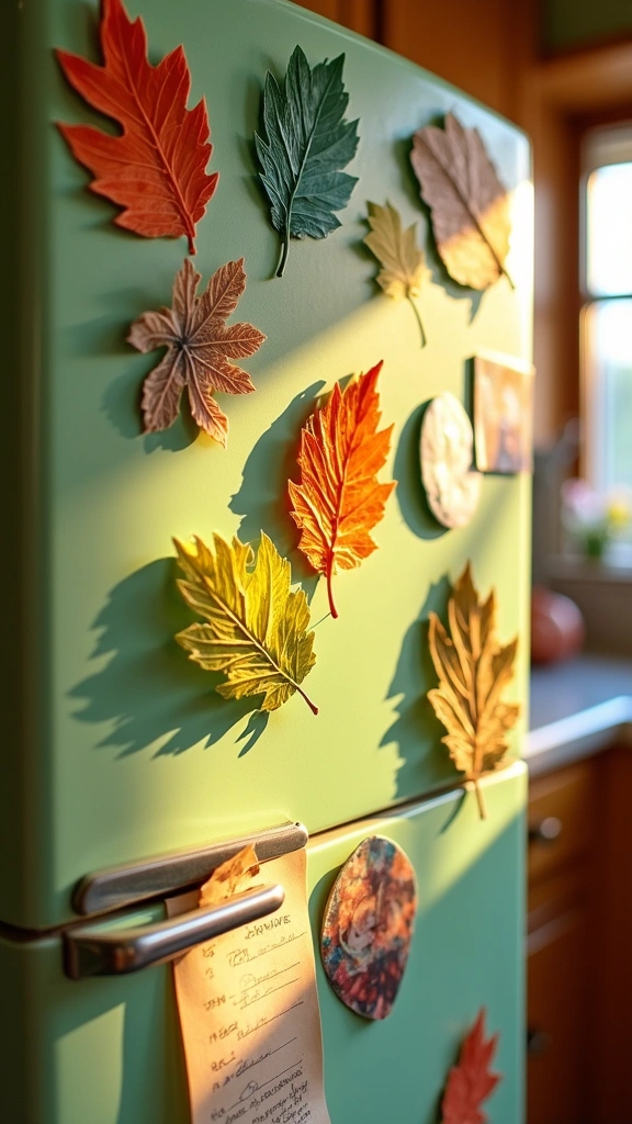 Leaf Rubbing Magnets
