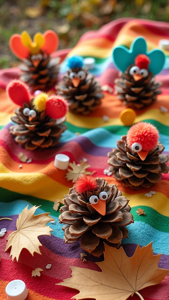 Pine Cone Creatures