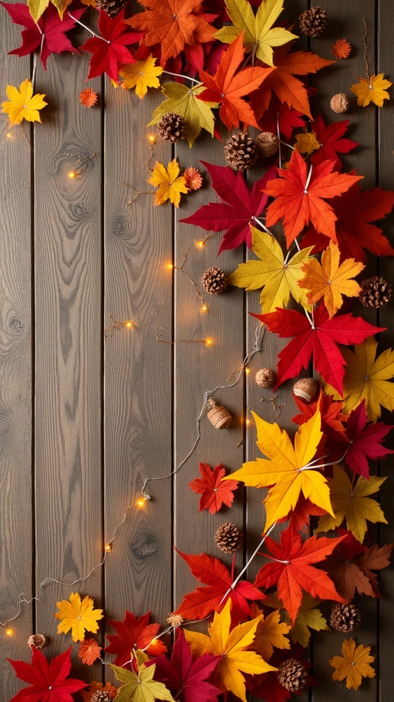 Felt Leaf Garland