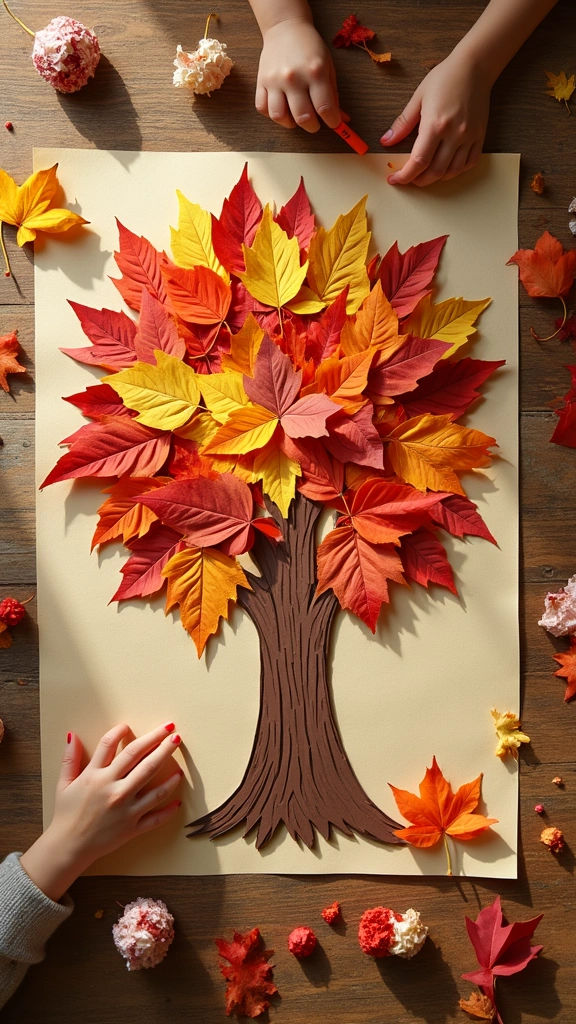 Leafy Tree Collage