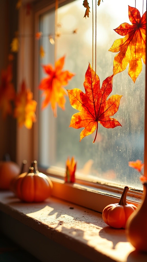 Fall-Themed Suncatchers