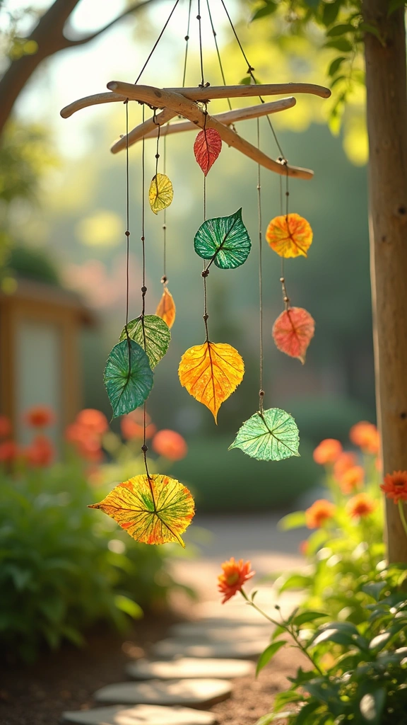 Painted Leaf Mobiles