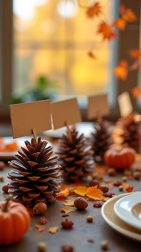 Pinecone Place Card Holders