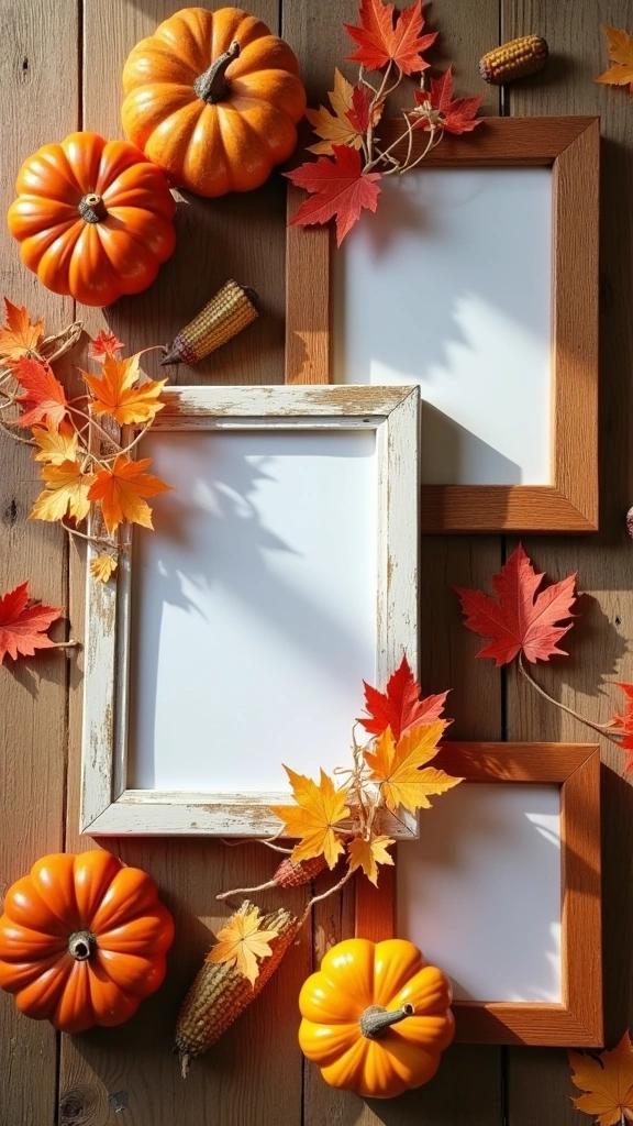 Fall-Themed Picture Frames