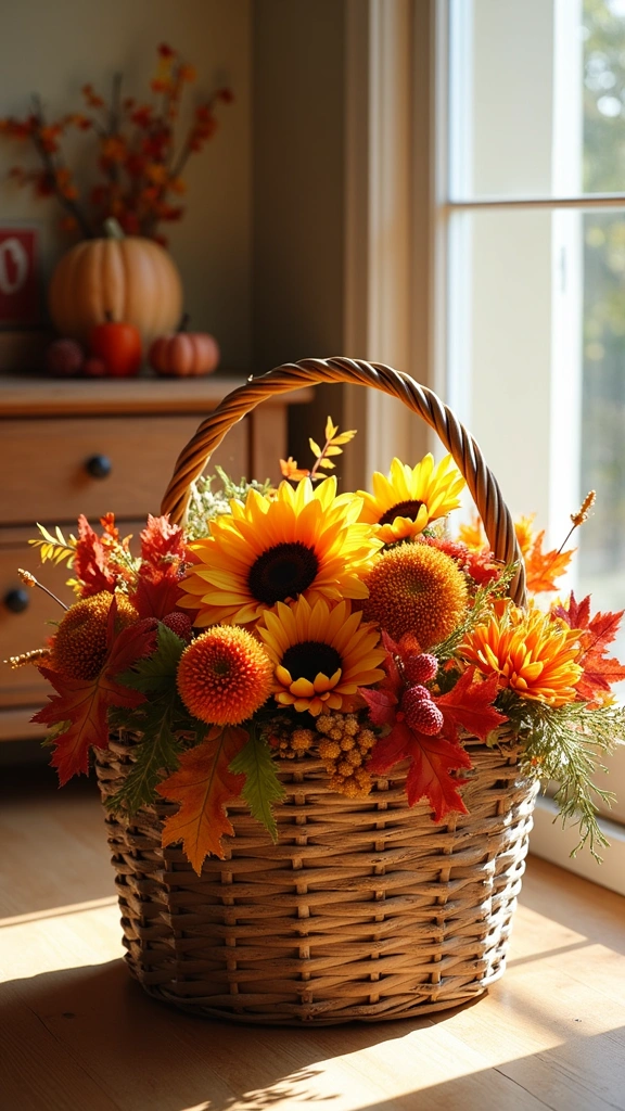 Floral Fall Basket