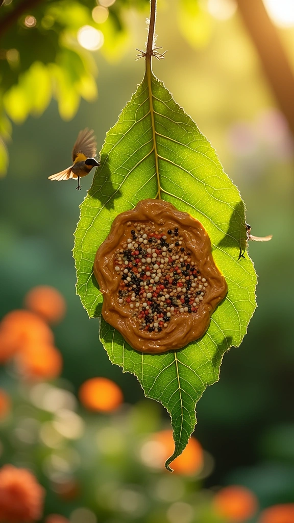 Leaf Bird Feeders