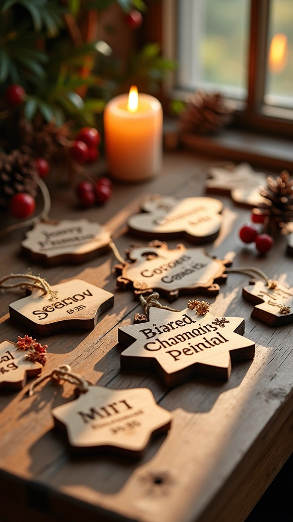 Personalized Wooden Ornaments