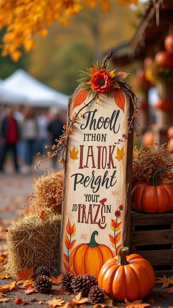 Wooden Signs for Fall Festivals