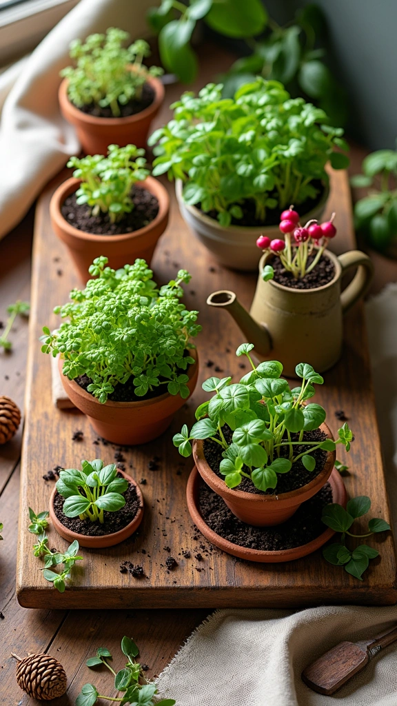 Fall Microgreens Garden