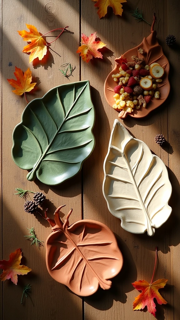 Clay Leaf Trays