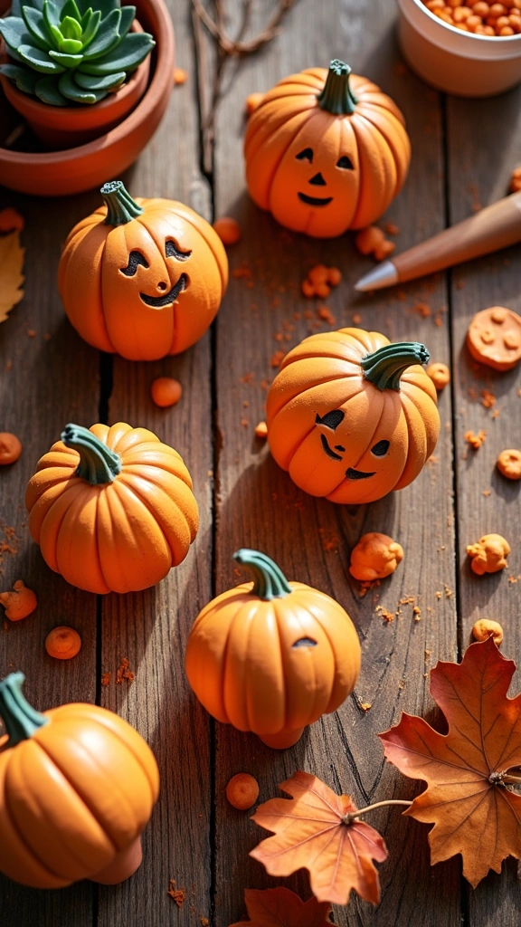 Pumpkin Clay Pots