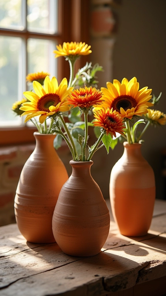 Decorative Clay Vases