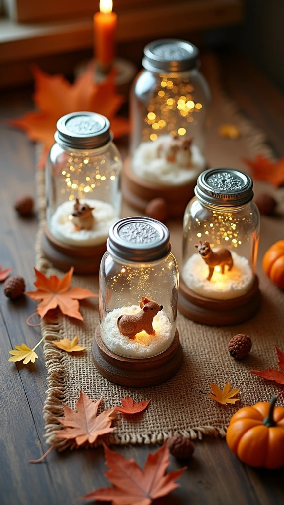 Mason Jar Snow Globes