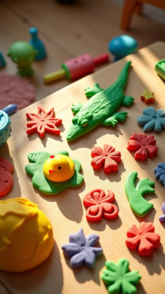 Homemade Playdough Art