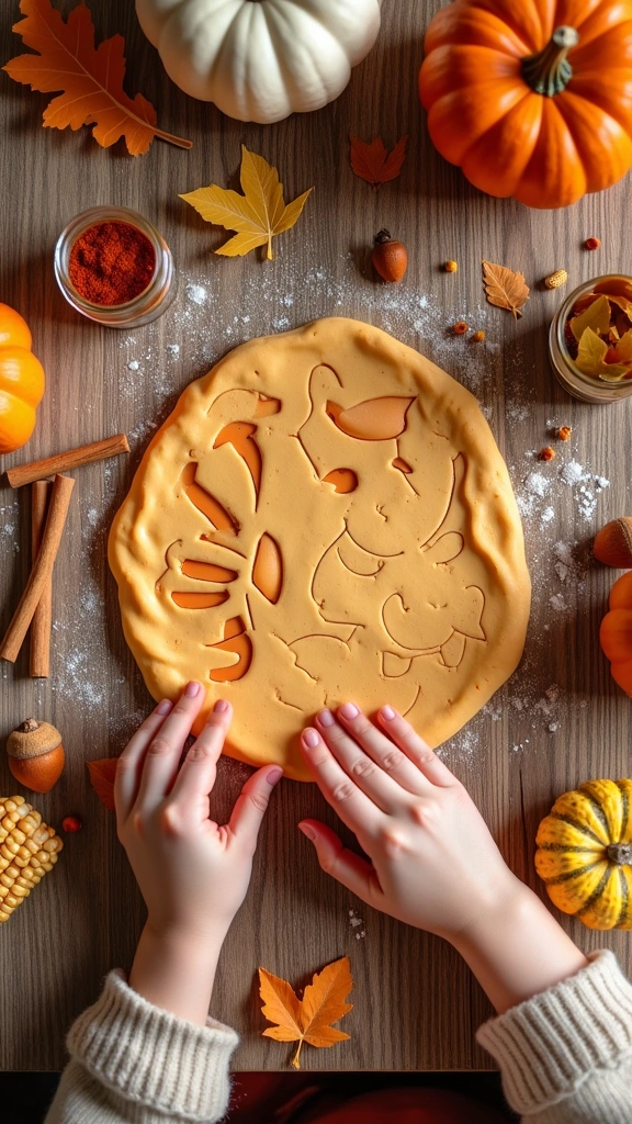 Pumpkin Spice Playdough