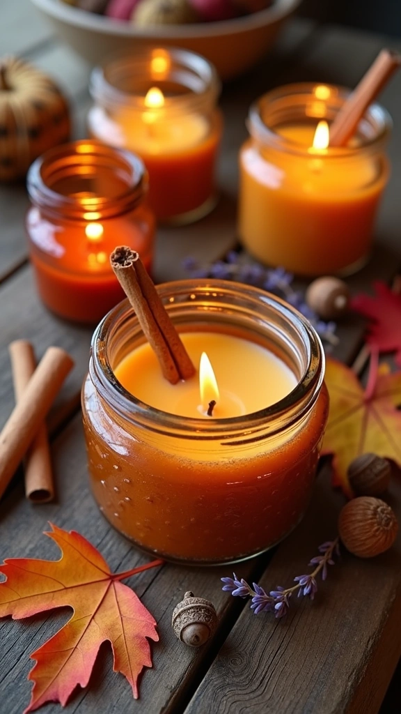 DIY Fall Candles