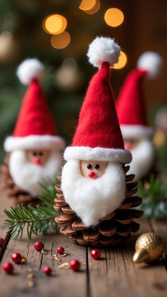 Pine Cone Santas