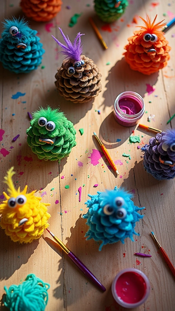Pine Cone Monsters