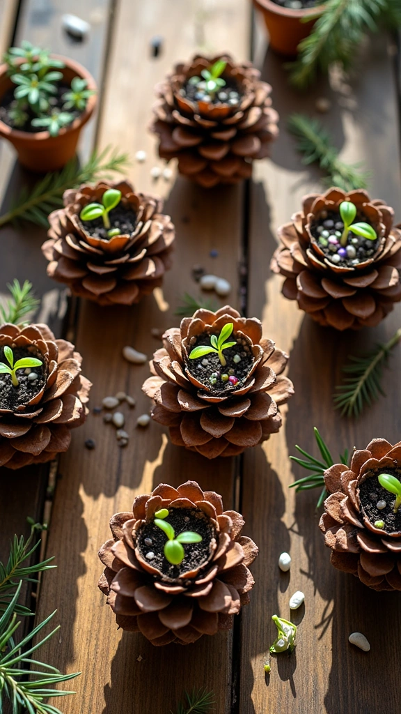 Pine Cone Planters