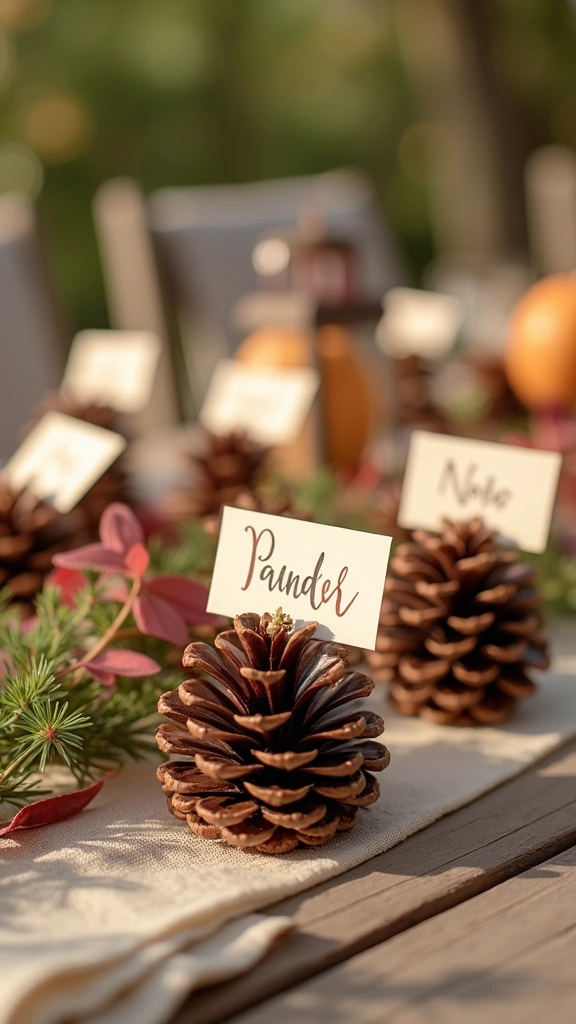 Pine Cone Place Cards