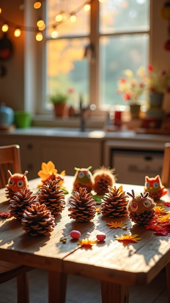 Pine Cone Creatures