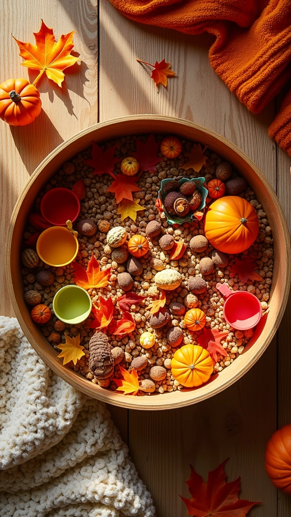 Fall Themed Sensory Bins