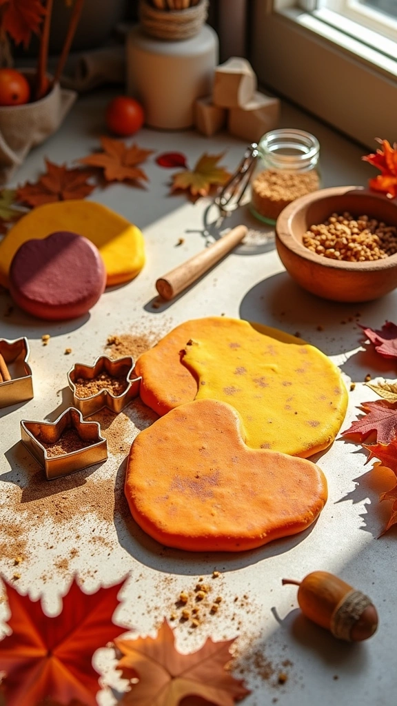 Scented Autumn Play Dough