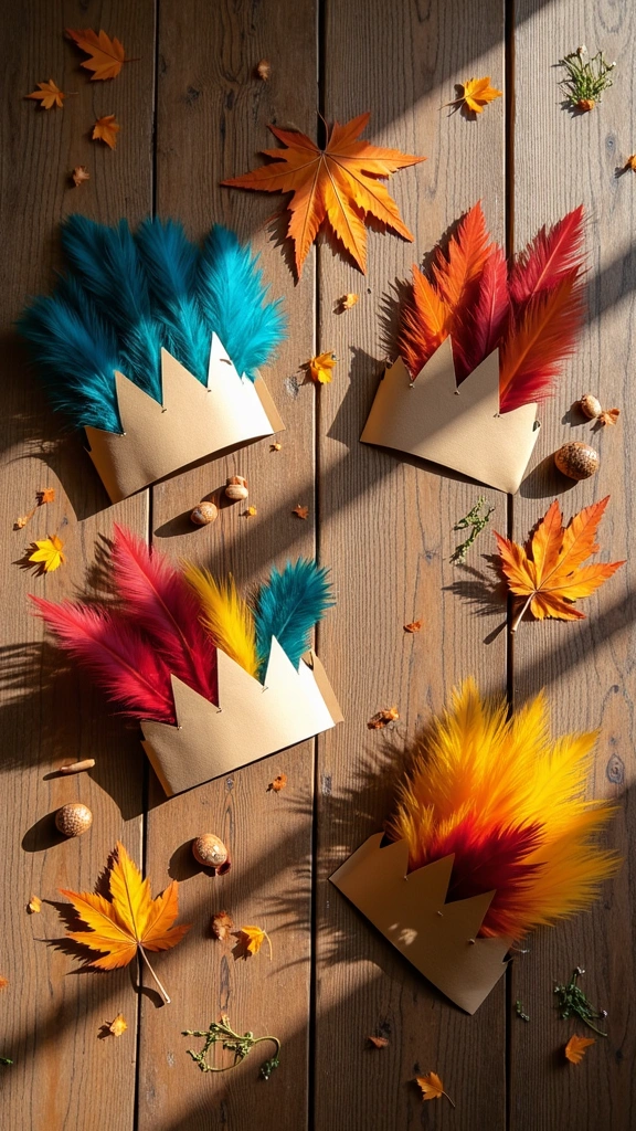 Feather and Leaf Crowns