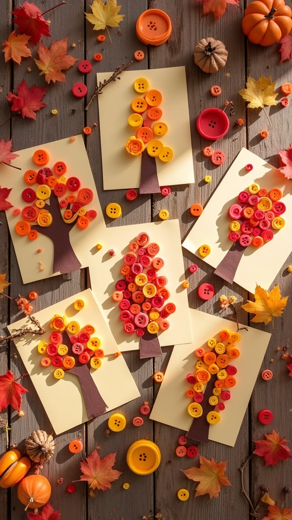 Fall Button Art