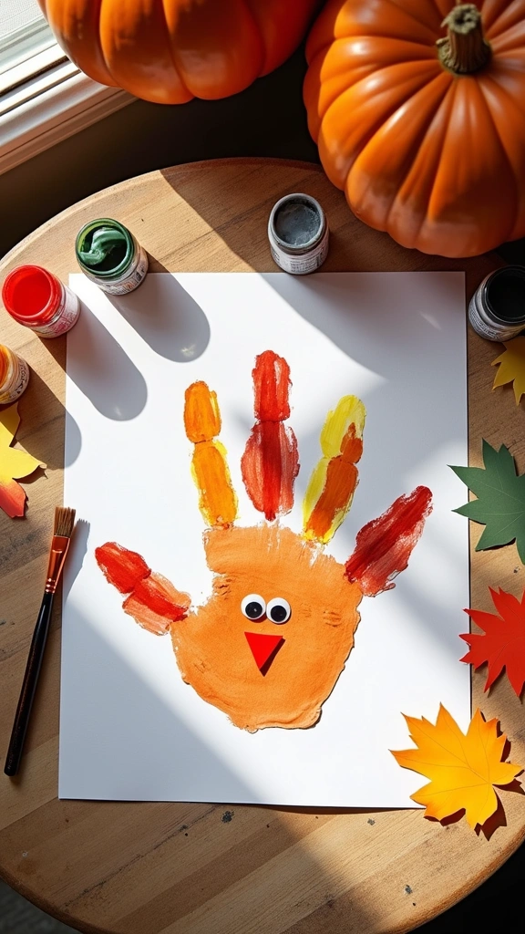 Turkey Handprint Art