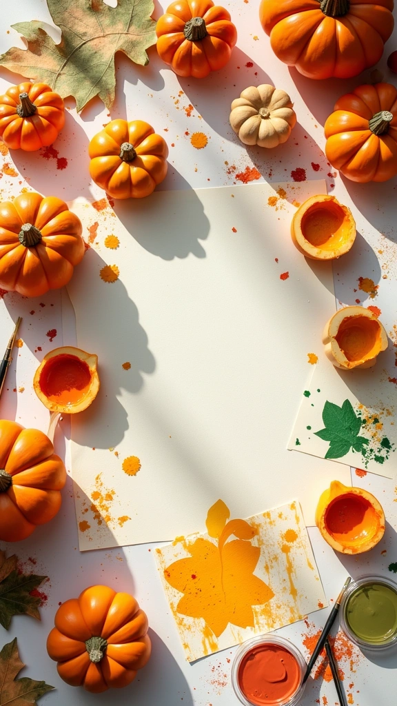 Miniature Pumpkin Stamps