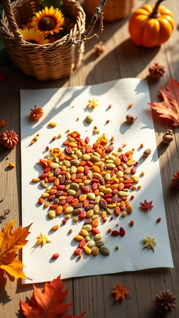 Colorful Seed Art