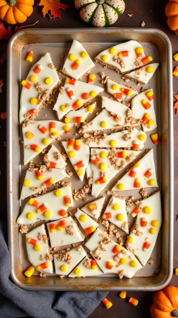 Festive Flavors: Candy Corn Bark