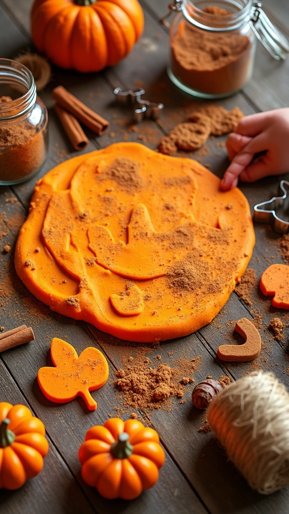 Pumpkin Dough Play