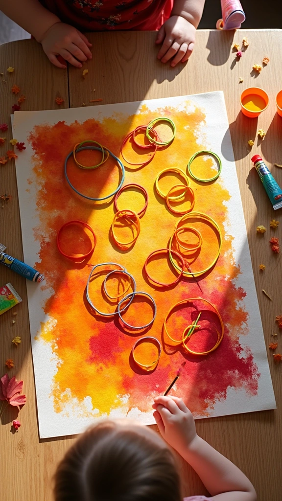 Rubber Band Fall Art