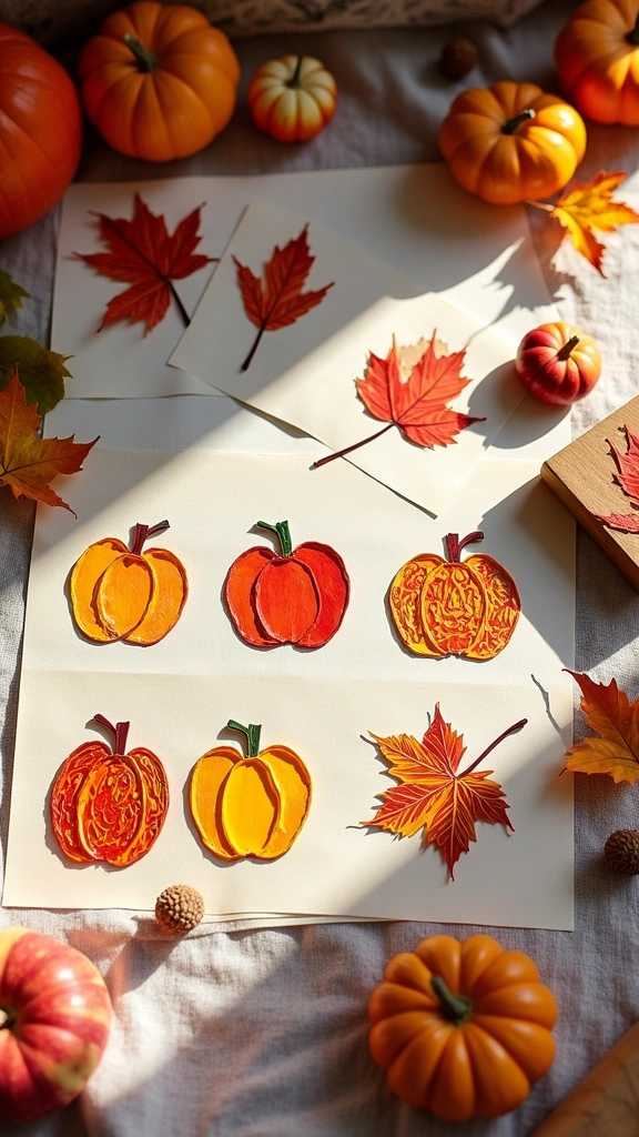 Fall Themed Stamps
