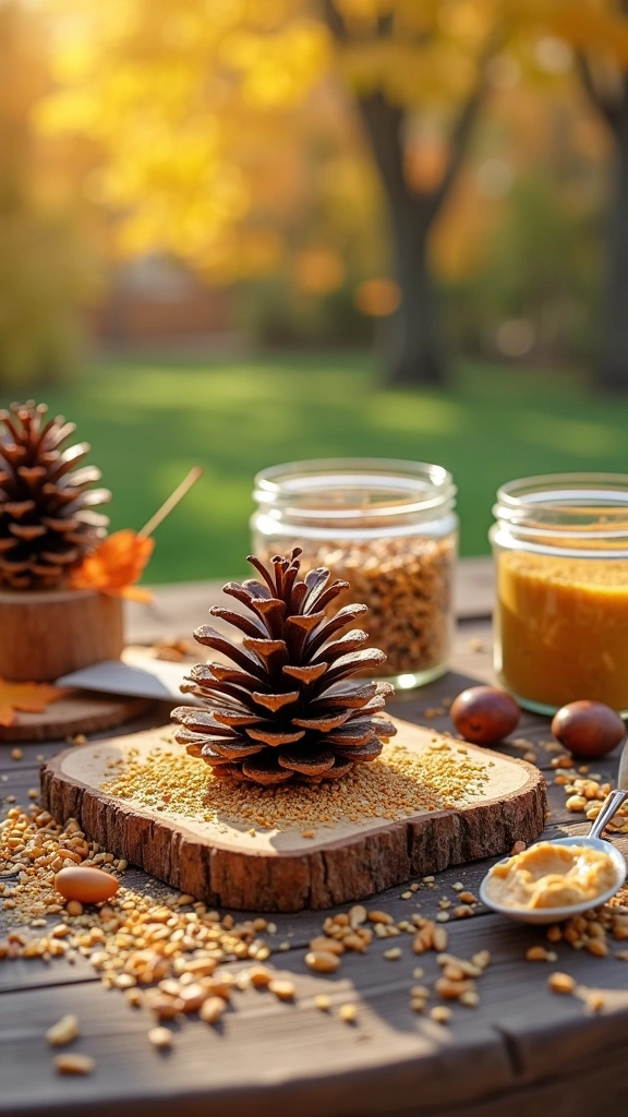 Pine Cone Bird Feeders