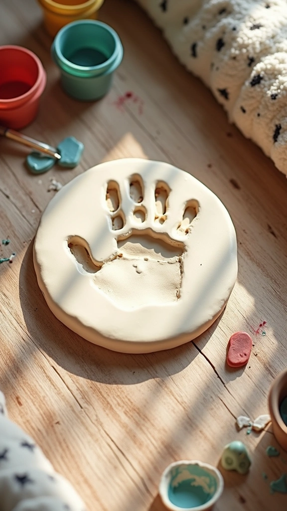 Clay Handprint Keepsakes