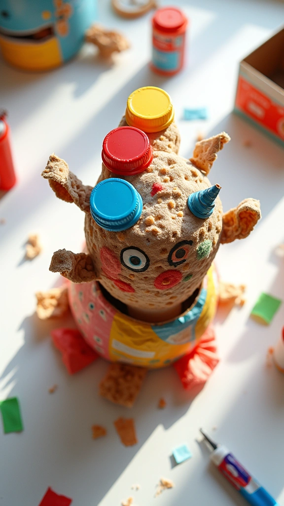 Recycled Materials Sculpture