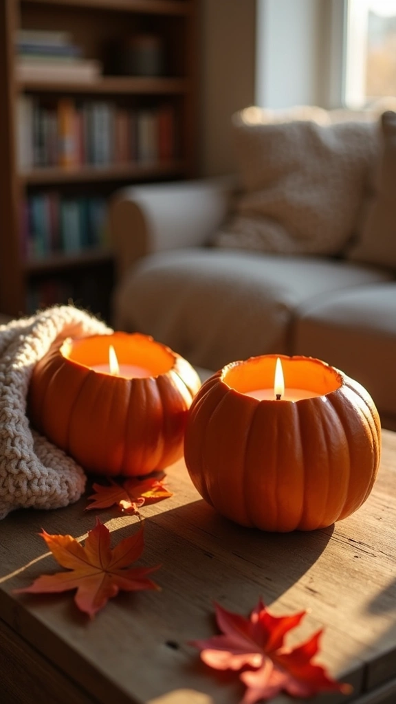 Pumpkin Spice Candle Holders
