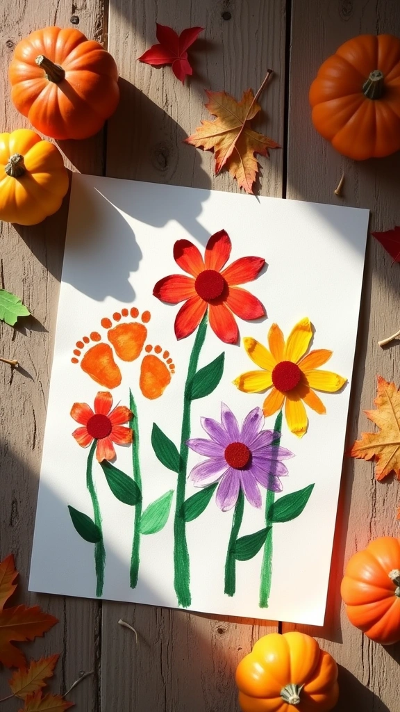 Fall Flower Footprint Bouquets