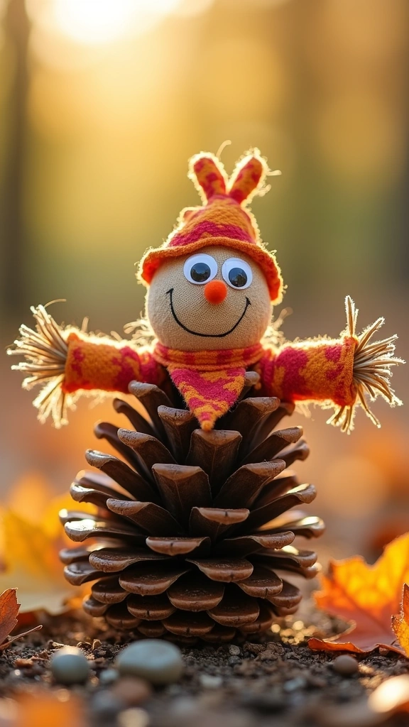 Pinecone Scarecrow