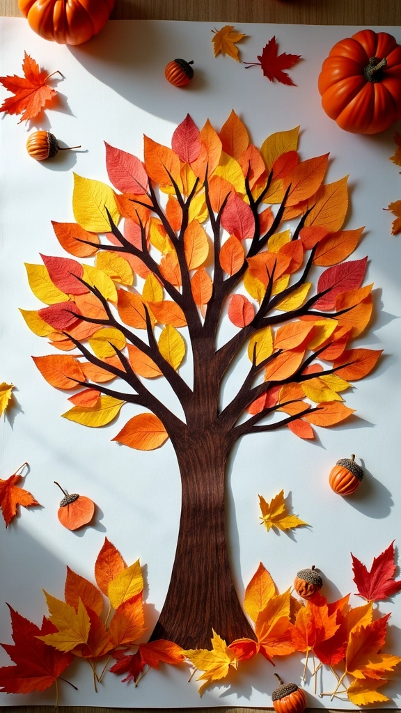Autumn Tree Collage