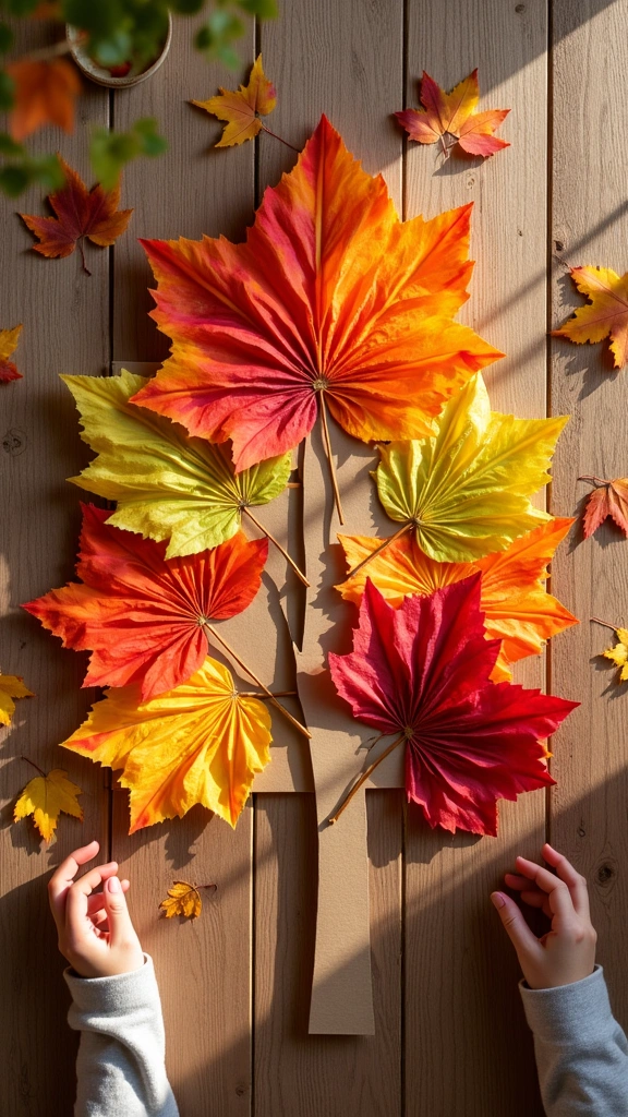 Coffee Filter Leaves