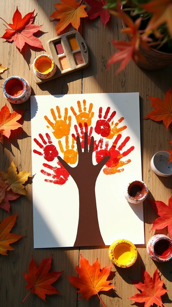 Fall Handprint Tree
