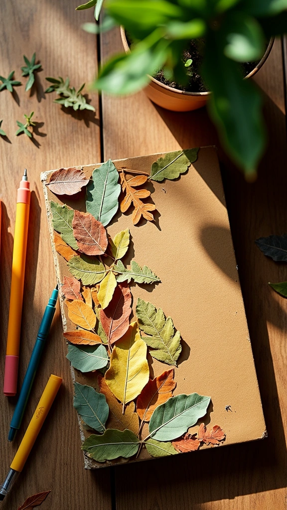 DIY Leaf Journal Cover