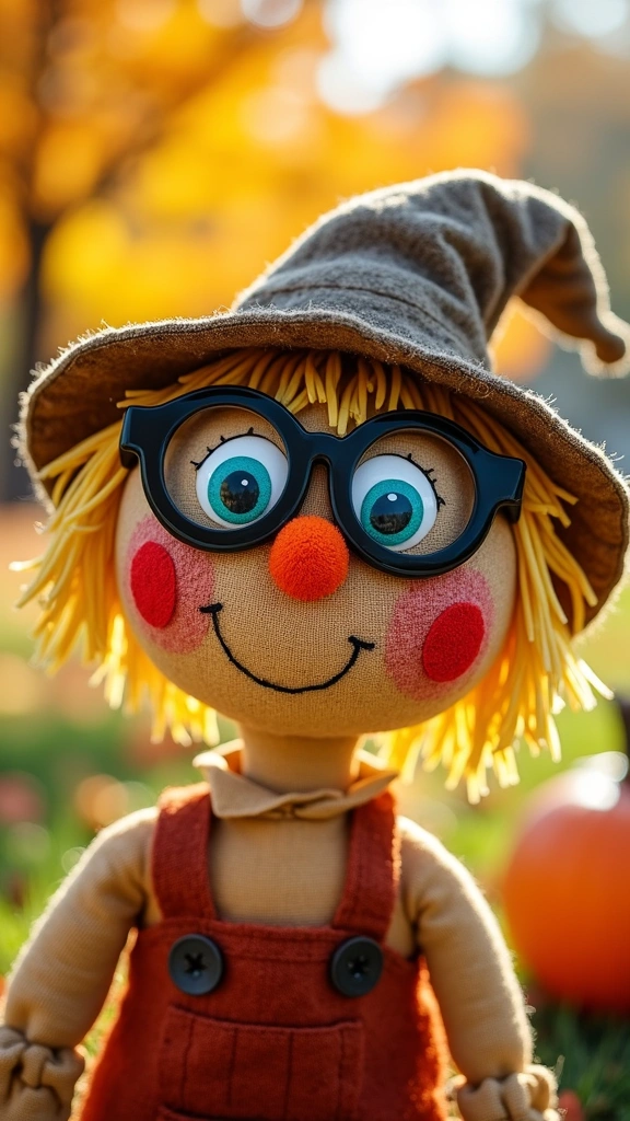 Scarecrow with Oversized Glasses