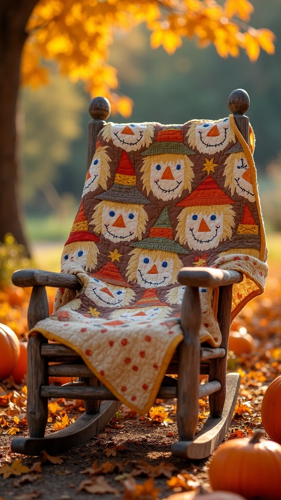 Vintage Scarecrow Face Design