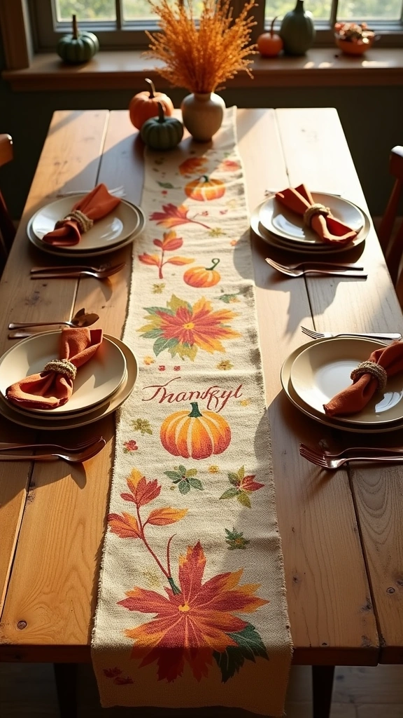 Fall-Inspired Table Runner