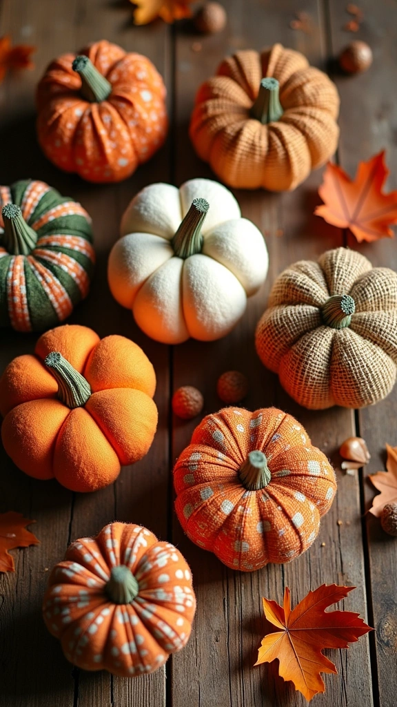 DIY Fabric Pumpkins